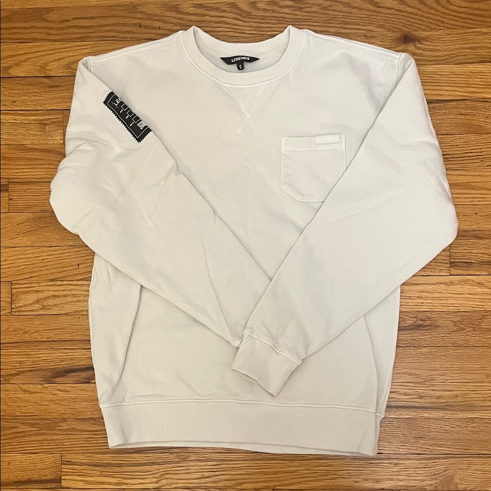 Legends Men's Off-White Crewneck Sweater